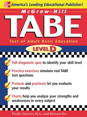 cover image of McGraw-Hill's TABE Level D